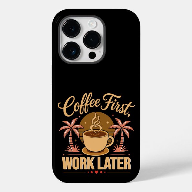 Kaffet först, jobbet senare. Drivs av Caffeine Vib (Baksida)