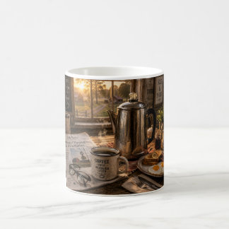 Kaffet först, sedan bekymren – Landlig morgonbris Kaffemugg