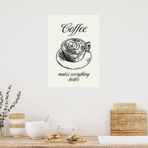 Kaffet gör allt bättre poster