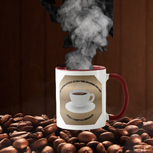 Kaffet gör inga mirakel mugg