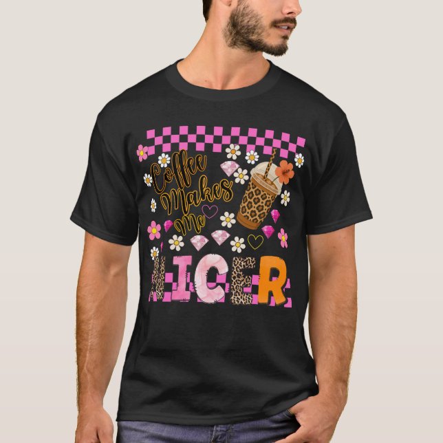 Kaffet gör mig Nicers design. T Shirt (Framsida)