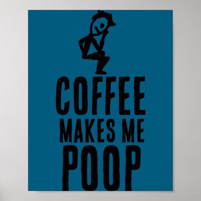 Kaffet gör mig upprymd  poster (Framsidan)