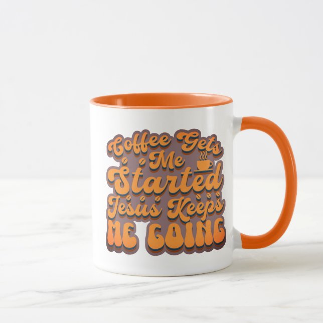 Kaffet har börjat - Sangria Mugg (Höger)