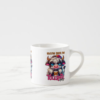 Kaffet Hjälper Mig Tåla Idioter Espressomugg