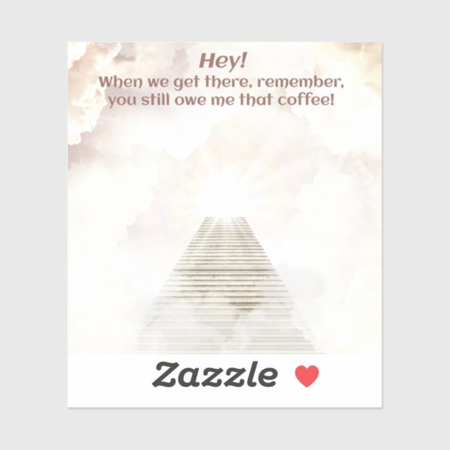 Kaffet i himlen klistermärken (Ark)