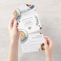 Kaffet Inbjudningskort för möhippa Kärlek brinner