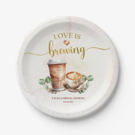 Kaffet Kärlek brinner Möhippa Pappra Tallrikar