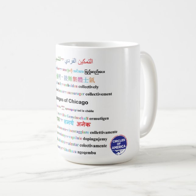 kaffet mugg - chicago-språk (Framsida höger)