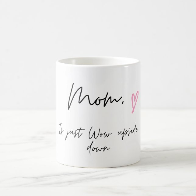 Kaffet Mugg för Mamma, Mamma är Just Wow uppifrån  (Center)
