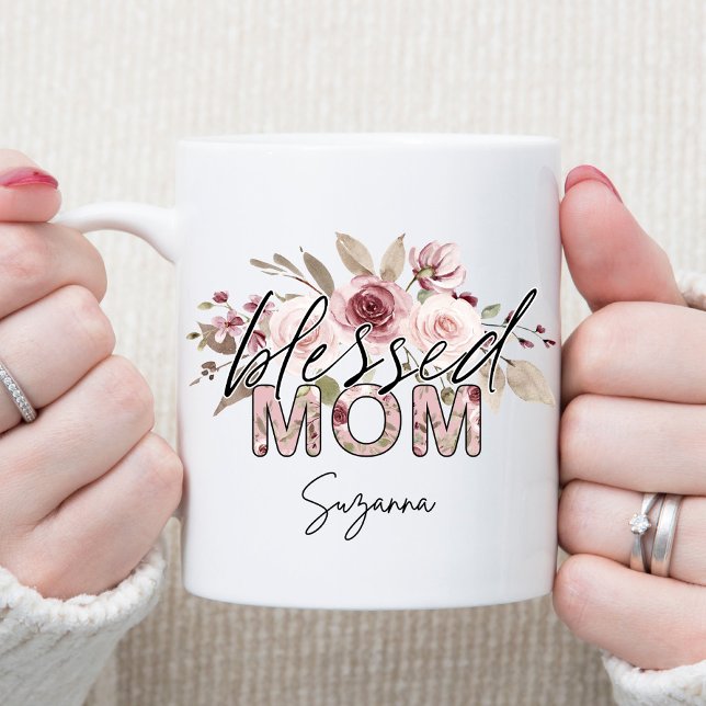 Kaffet Mugg i Mamma Blommigt Mors dag (Skapare uppladdad)