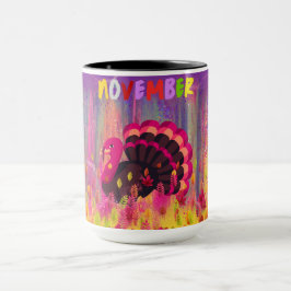 Kaffet Mugg lycklig Turkiet-dagen