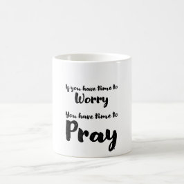 Kaffet mugg påminner oss om att sluta oroa oss och