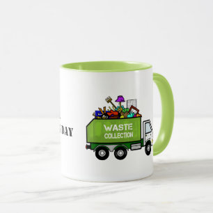 Kaffet Mugg Sopor Lastbil