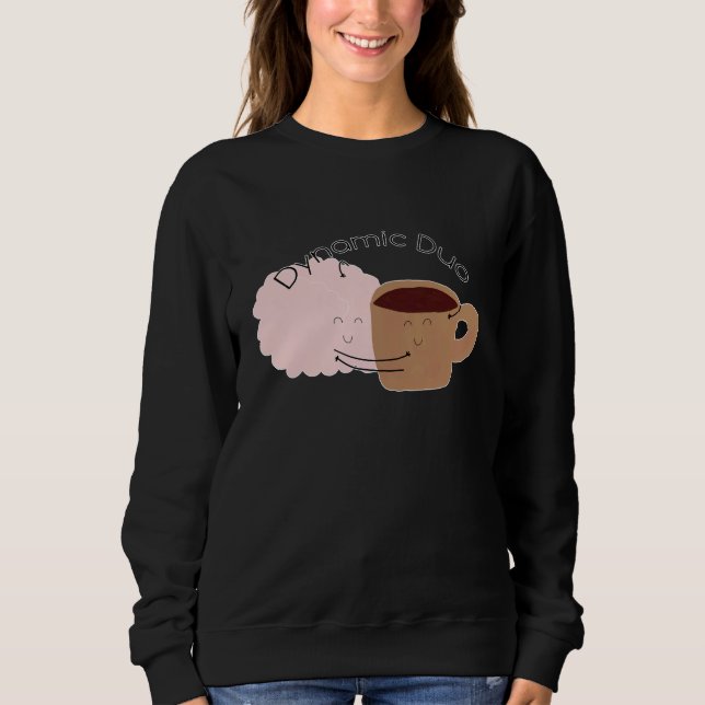 Kaffet och hjärnan är Dynamic Duo! T Shirt (Framsida)