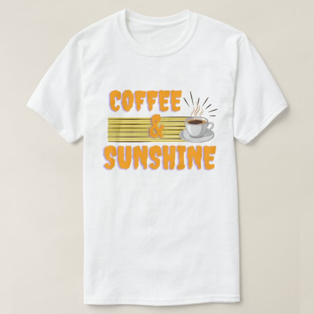 Kaffet & Solskenet – Positiva Morgonstämningar T Shirt (Design framsida)