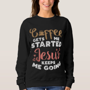 Kaffet startade Jesus på guds Religiösa Christian T Shirt
