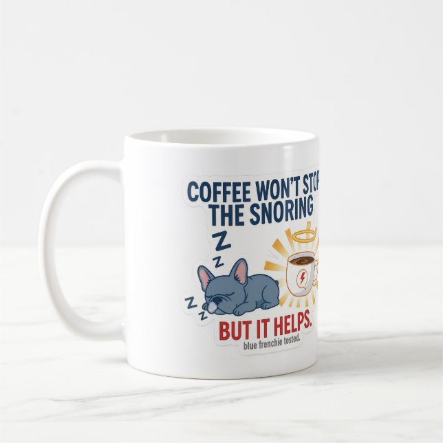Kaffet Stoppar Inte Snarkandet Kaffemugg (Vänster)