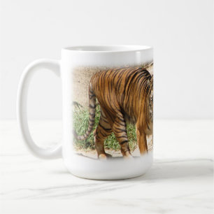 Kaffet väcker upp Tigern! Kaffemugg
