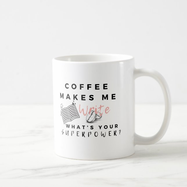 Kaffet 'Writer Superpower' Mugg (Höger)