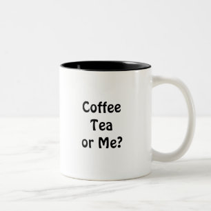KaffeTea eller mig? Två-Tonad Mugg