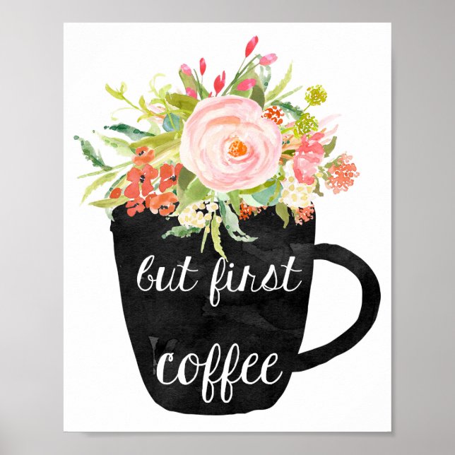 Kaffetecken för köket, men första kaffetecken poster (Framsidan)