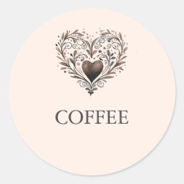 Kaffetecken för Möhippa-etiketter för kaffe Pub Runt Klistermärke