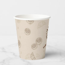 Kaffetema Pappersmugg Cinnamonsrulle Baby Shower