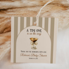 Kaffeteme Espresso Martini Bow Baby Shower Gåvor Etiketter