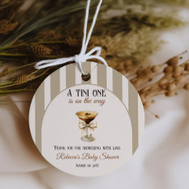 Kaffeteme Espresso Martini Bow Baby Shower Gåvor Etiketter