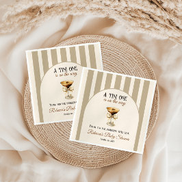 Kaffeteme Espresso Martini Bow Baby Shower Pappersservett