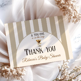 Kaffeteme Espresso Martini Bow Baby Shower Tack Kort