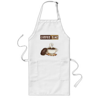 Kaffetid Apron Långt Förkläde