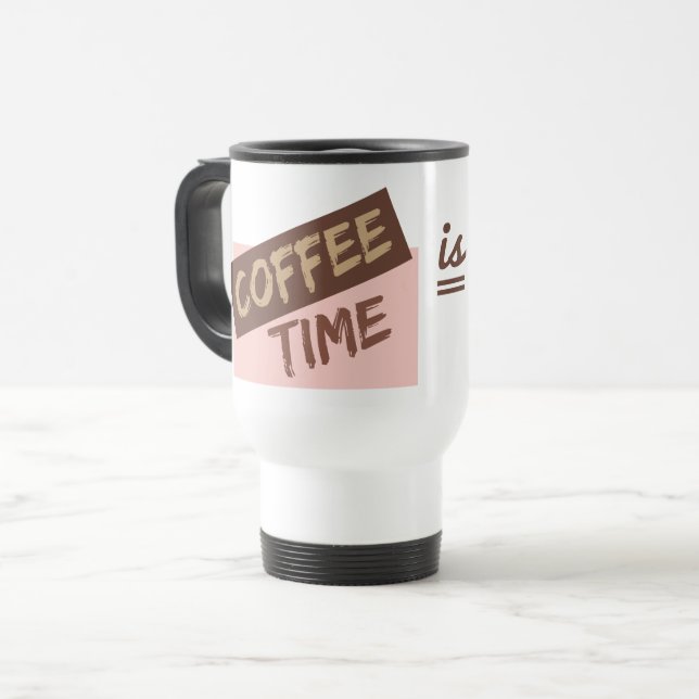 Kaffetid är min tid-muggar resemugg (Framsida vänster)
