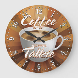 Kaffetid, dekorativ väggklocka