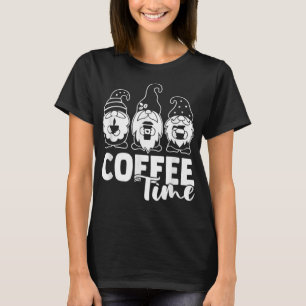 Kaffetid Gnomes-koffein T Shirt