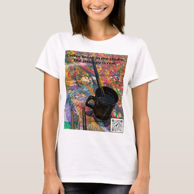 Kaffetid i studion t shirt (Framsida)