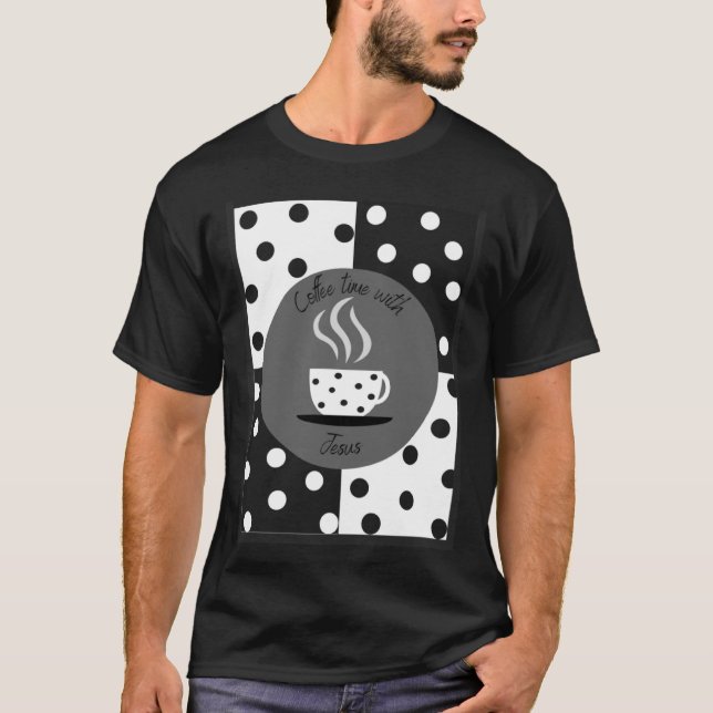 kaffetid med Jesus T Shirt (Framsida)