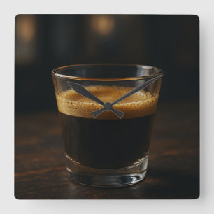 Kaffetid - Mysigt väggklocka