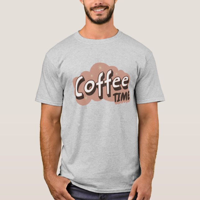 Kaffetid Retro T-Shirt (Framsida)