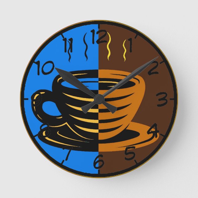 Kaffetid Rund Klocka (Framsida)