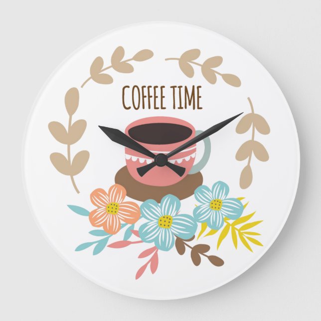 Kaffetid Stor Klocka (Framsida)