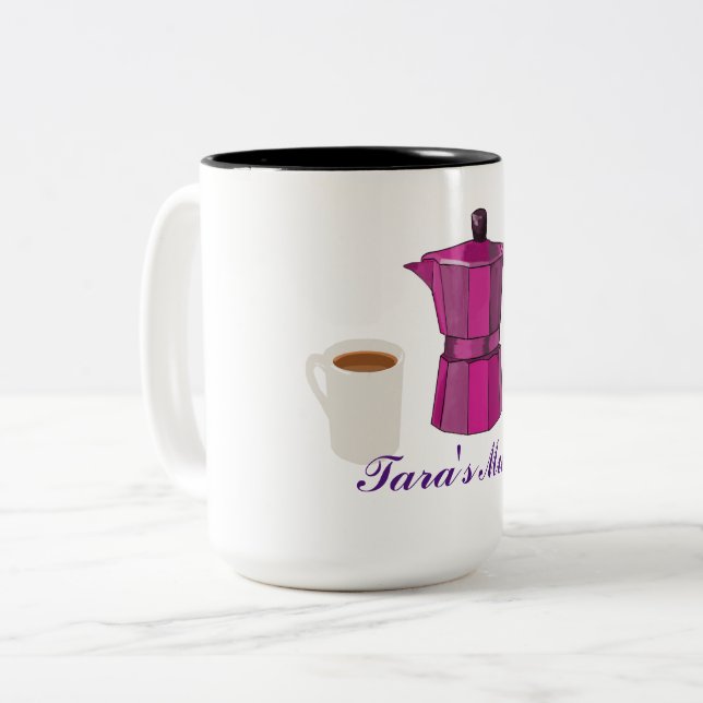 Kaffetid Två-Tonad Mugg (Framsida vänster)