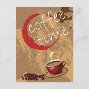Kaffetid Vykort