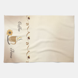 Kaffetidskaffe kopp Daisy, kökskorn Kökshandduk