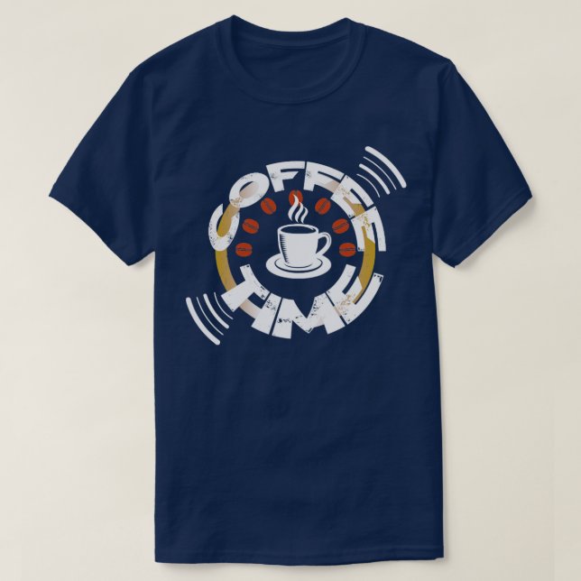 Kaffetidskaffe med Älskare-gåvkaffe, koffein T Shirt (Design framsida)