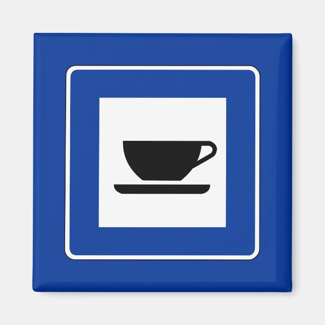 Kaffetrafikskylt Magnet (Framsidan)