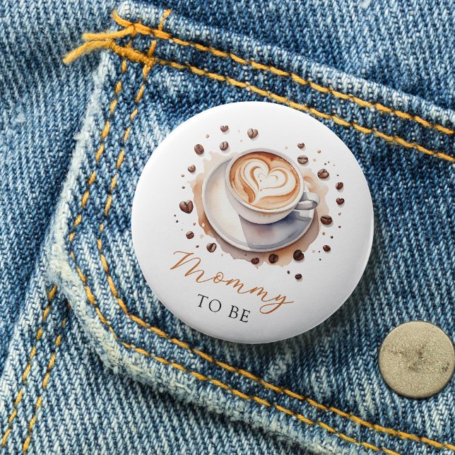 Kaffets babyskor Mamma att vara knapp (Skapare uppladdad)