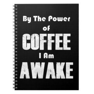 Kaffets effekt (i vitt) anteckningsbok
