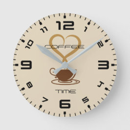 Kaffets väggklocka (medel)