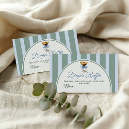Kaffettema Espresso Martini Baby Shower Diaper Tilläggskort